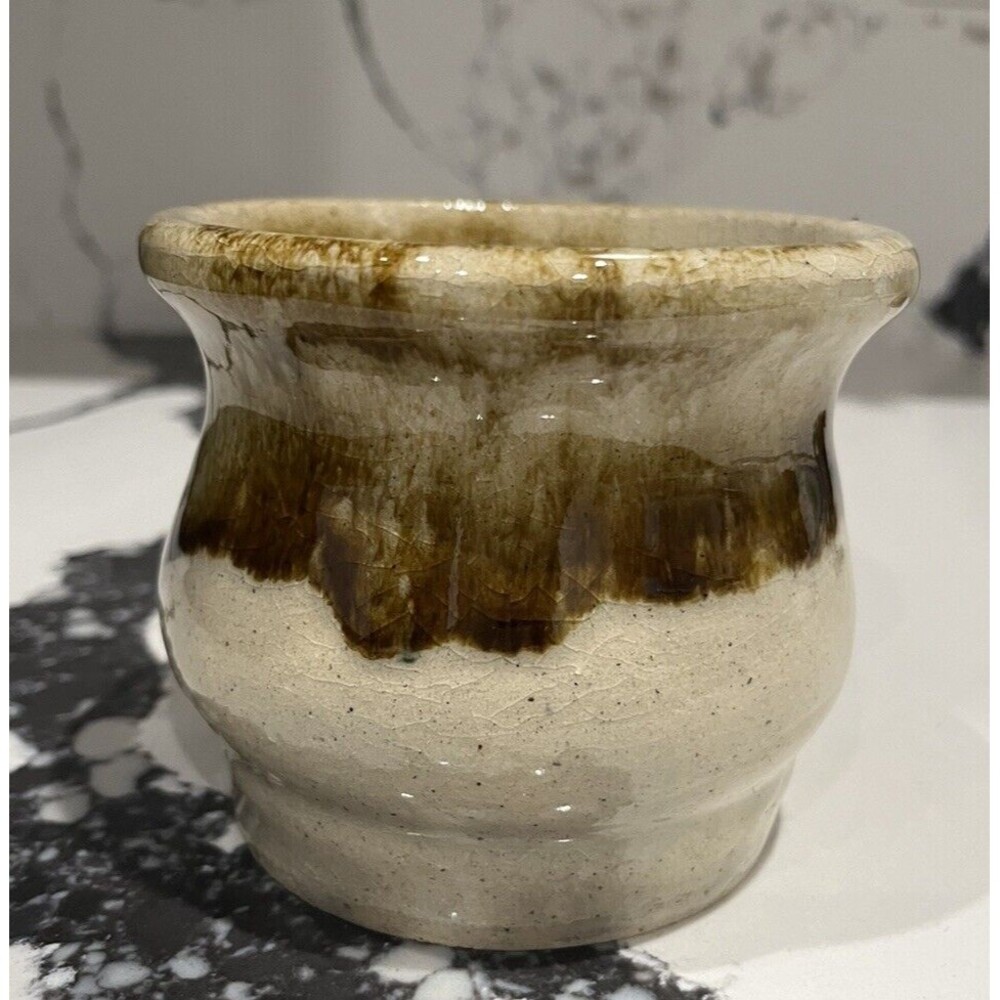 Vintage Studio Pottery Drip Glaze. Signed
